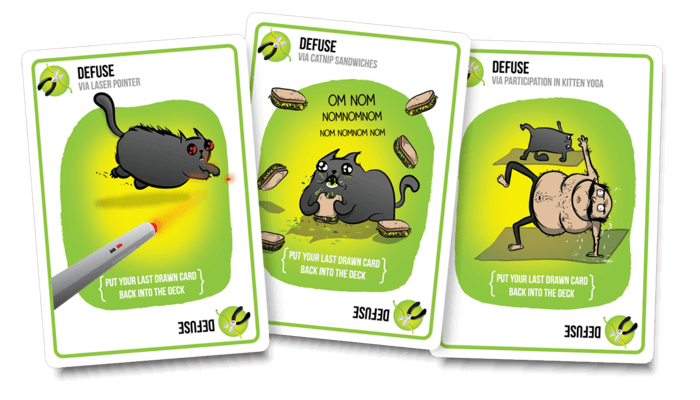 Jogos de cartas de gatinhos explosivos para adultos, adolescentes e crianças,  jogos divertidos para a família